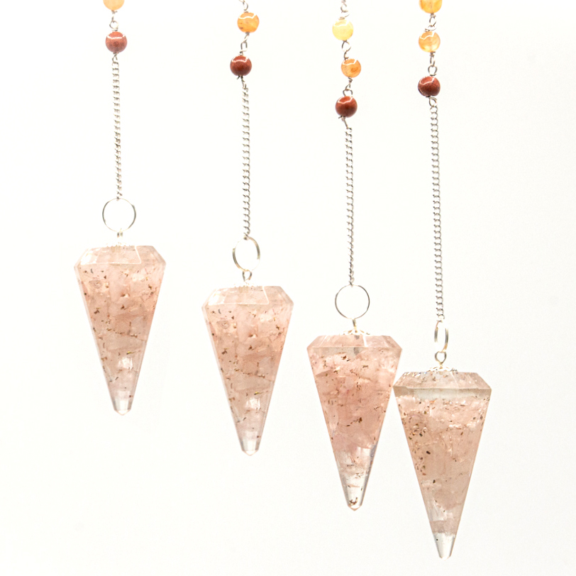rose quartz pendulum 2